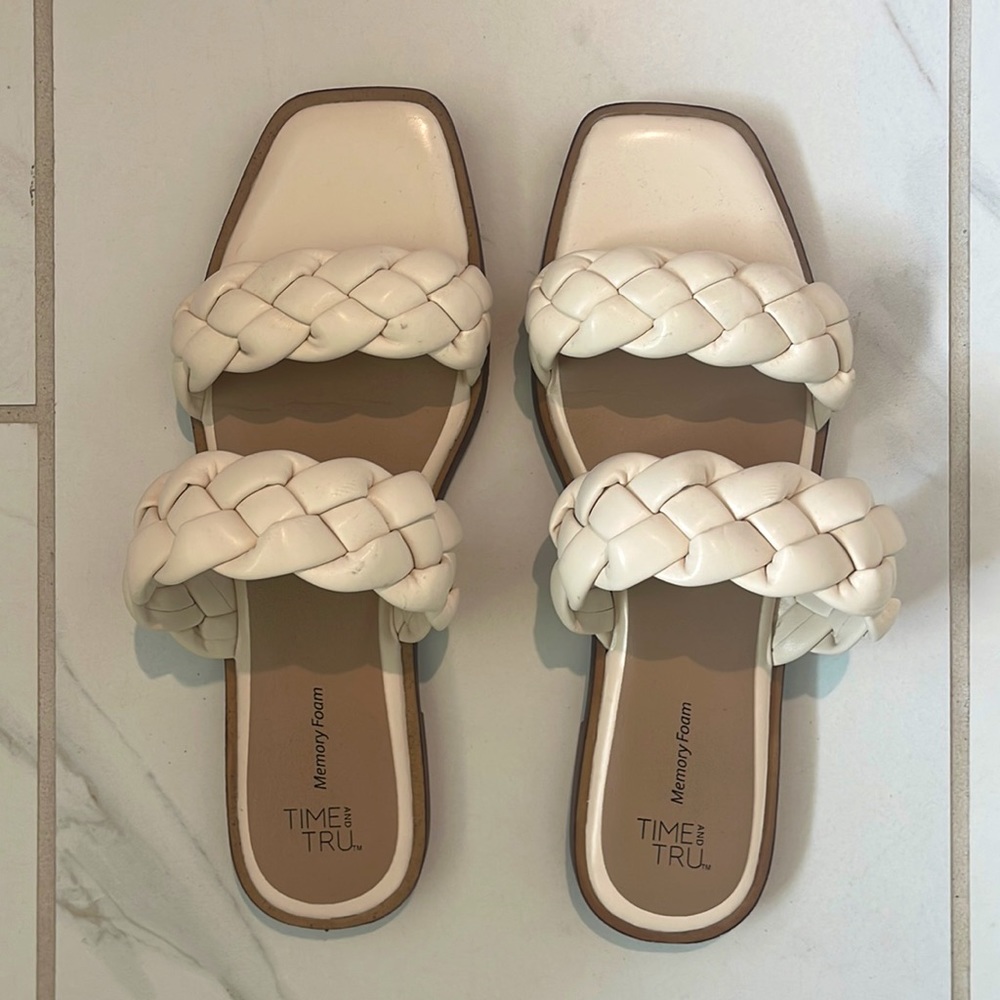 Neutral Braided Sandals
